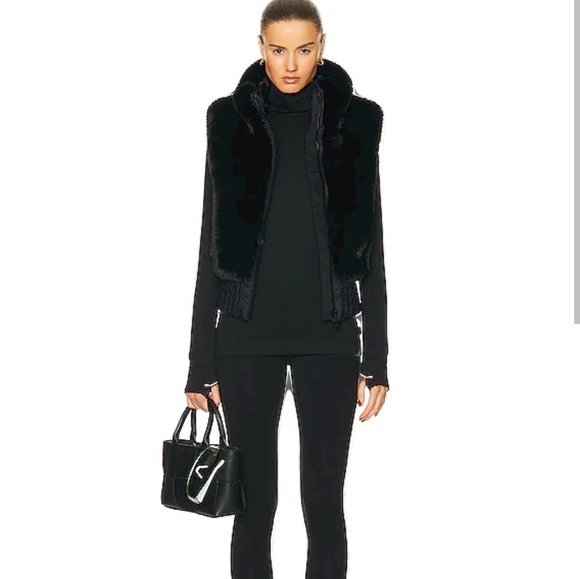 Goldbergh Faux Fur Black Bodywarmer Vest - Picture 6 of 17